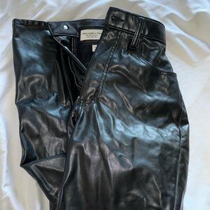 Abercrombie & Fitch Curve Love Faux Leather Pants